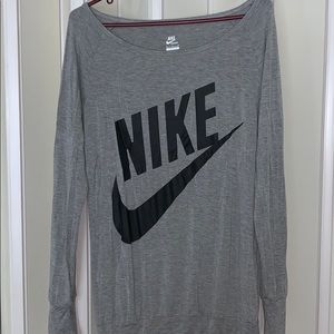 Off the shoulder Nike top